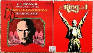 YUL BRYNNER-THE KING AND I-SIGNED 1977 SOUNDTRACK LP-1982 PROGRAM-SAN FRANCISCO - Picture 1 of 8