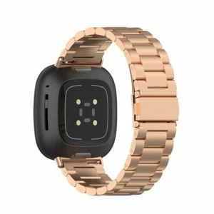 Para Fitbit Versa 3 4 Band Classic Luxury Stainless Steel Wrist Strap Watch Band - Imagen 1 de 25