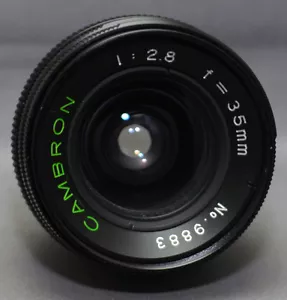 KONICA Mount CAMBRON f/2.8 35mm SLR DSLR Mirrorless Camera Lens JAPAN - Picture 1 of 3
