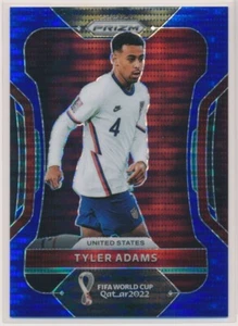 2022-23 Panini Prizm World Cup Tyler Adams Blue Breakaway 28/49 USA Captain #208 - Picture 1 of 2
