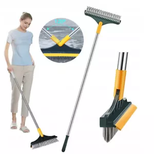 Rubber Broom Hand Brush Set Extending Pet Hair Sweeping Carpet Cleaning UK Stock - Picture 1 of 10
