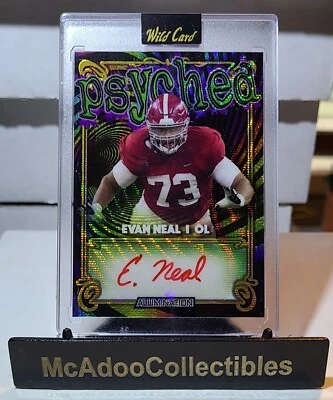 2022 Wild Card Alumination Evan Neal Psyched Wave 2/4   - Image 1 of 2