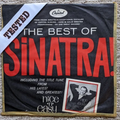 Frank Sinatra Rare Promo LP: The Best Of Sinatra - 1960 Capitol PRO 1623/4 Jazz - Image 1 of 3