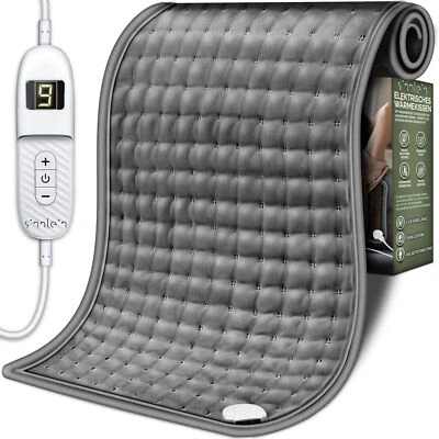 SINNLEIN Heizkissen elektrisch 42 x 32 cm Wärmekissen Fusswärmer Heizmatte Nacken Rücken