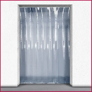 PVC Streifen Vorhang / Fußgänger / Kühlraum / Lager - 1,5m (B) x 2,5m (d) - Bild 1 von 5