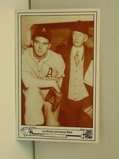 D2016 Postcard Baseball Lou Brissie Connie Mack Oakland A's