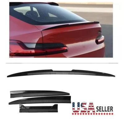 For Hyundai Elantra Sedan 4-Door Rear Trunk Spoiler Tail Lip Carbon Fiber Adjust Foto 1 de 4