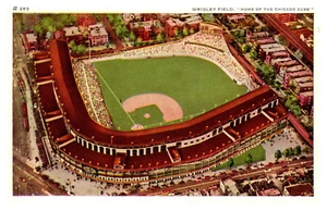 CHICAGO ILLINOIS WRIGLEY FIELD CUBS BASEBALL-STADION ALTE POSTKARTE - Bild 1 von 2