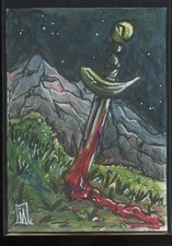 2015 Island Dreams Dark Side of the Island Sketch Card by ISABELLE ANGELL (a)