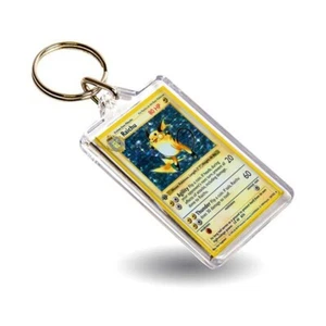 Pokemon Raichu TCG Card Inspired Keyring / Key Chain Classic Style - Foto 1 di 2