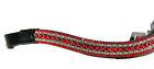 Sparkly Curve Shape Browband Ideal For Dressage Showing Bridle Red Crystal