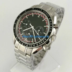 BLIGER 40mm esfera negra indicador fecha semana multifunción reloj automático para hombre - Imagen 1 de 10