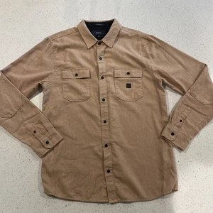 Roark Men's Nordsman Light Snap Shirt M Rust Brown Plaid - Picture 1 of 8