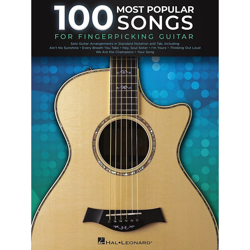 Hal Leonard 100 Most Popular Songs for Fingerpicking Guitar - Solo Songbook
