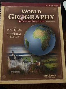 Abeka World Geography 2nd Ed., Teacher Edition/Student Text/Quiz/Transparencies - Picture 1 of 1