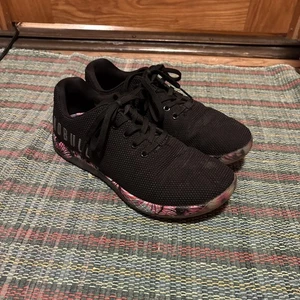 NOBULL Sz 10 Women’s Black Outwork Midnight Palm Trainer Sneakers Shoes - Picture 1 of 6