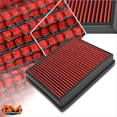 Filtro de aire rojo de alto flujo multicapa reutilizable multicapa para Ford Edge/Fusion 13-20 Foto 1 de 4