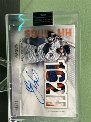 2019 Topps Luminaries Hit Kings Mike Piazza #HK-MP/15 (AU) - Image 1 of 4