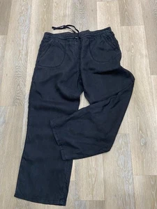 M&S Woman Linen Trousers - 16 Med - Picture 1 of 4