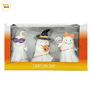 Halloween Candy Corn Lane GHOST Trío Estatuillas - Set de Regalo - NUEVO - Imagen 1 de 4