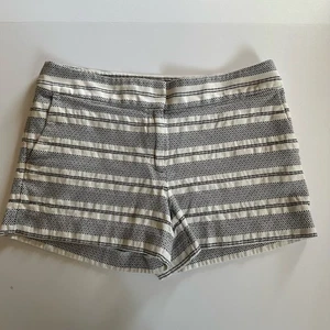 Ann Taylor LOFT The Riviera Damenshorts Größe 12 schwarz-weiß gestreift Tweed " - Bild 1 von 11