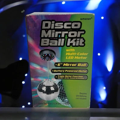 Amscan Visual Effects - MBK - Mirrored Disco Ball - 6 in. #128 - Image 1 of 4