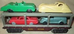 Modellino auto d'epoca Marx O/O-27 Southern #51100 modellino treno con 4 vagoni - Foto 1 di 11