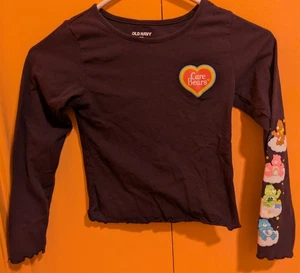 Old Navy Girls Care Bears Long Sleeve Tee Medium (8) - Picture 1 of 3