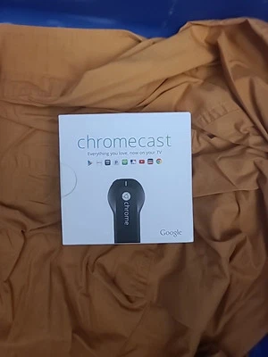 Google ChromeCast, H2G2-42 (1st Generation) HDMI Media Streamer, Black - Image 1 of 4