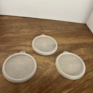 Tupperware Ersatzdeckel 733 klar 3 Stück Kreis 4 Zoll - Bild 1 von 2