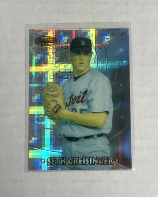 1997 Bowman's Best Atomic Refractor Seth Greisinger #108 Rookie RC Detroit - Image 1 of 2