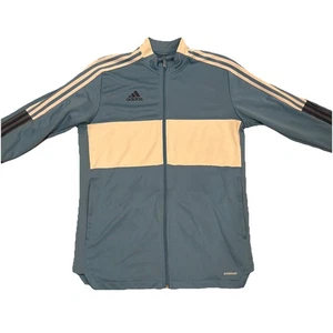Chaqueta Adidas Equipment Para Hombre Grande AEROREADY Verde Prima Cremallera Completa 3 Rayas Deporte - Imagen 1 de 7