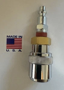 Milton 1496 Kwik Grip Safety Large Bore Air Chuck with Coupler Plug (M)NPT, 1/4 - Picture 1 of 2