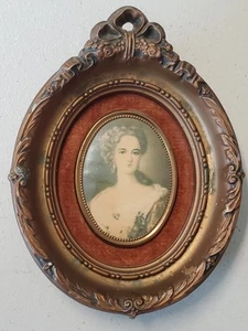 Creaciones camafeo vintage "Lady Dower" por Sir Thomas Lawrence mediados de siglo 5"x61/2" - Imagen 1 de 9