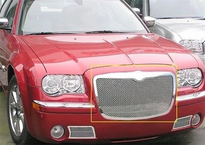 Se adapta a 05-10 Chrysler 300/300C rejilla de malla de acero inoxidable Foto 1 de 3