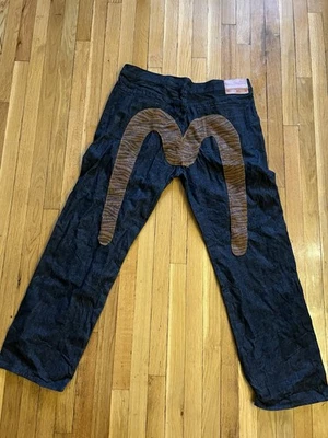 Japanese Evisu Tiger Stripe Jeans (Indigo) - Image 1 of 4