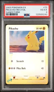 PSA 4 Pikachu Reverse Foil Sandstorm #72 2003 Sandstorm 120589240 - Bild 1 von 2