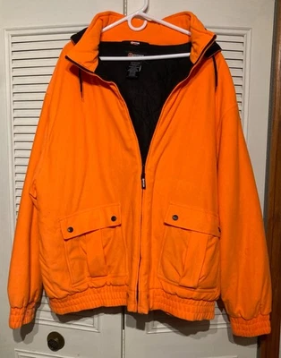 Chaqueta de bombardero acolchada vintage Outfitters Ridge para hombre naranja brillante 3XL XXXL Foto 1 de 4