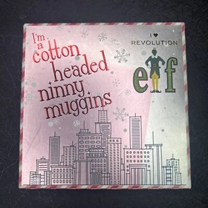 Revolution x Elf I'm a Cotton Headed Ninny Muggins Christmas Eyeshadow Palette - Picture 1 of 9