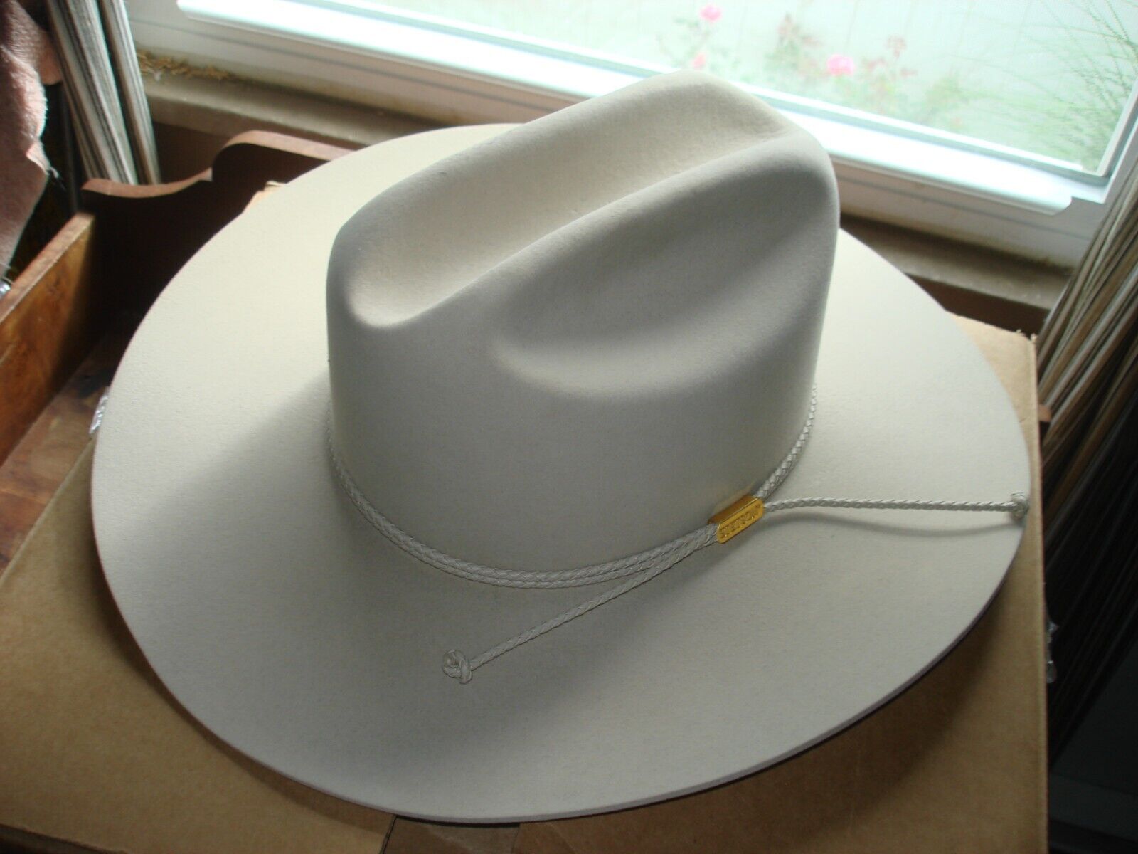 Vintage NEW Refurb Stetson 50s Open Road Beaver 100 Taupe 7-1/8 