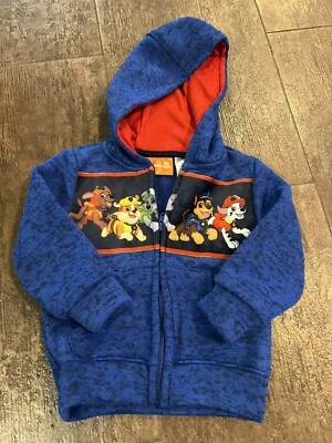Sudadera con Capucha Nickelodean Paw Patrol Niños Talla 3T Niño Pequeño Cremallera Azul/Negro Foto 1 de 4