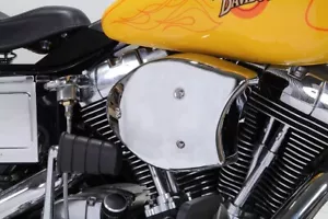 V-Twin 34-0471 Chrome Wyatt Gatling Air Cleaner Assembly for 93-07 FXST & FXD - Picture 1 of 3