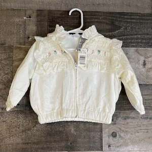 Vintage Kids & Fun Baby Girls Clothes SZ 6-9M Smocked Long Sleeve Jacket Y2K - Picture 1 of 11