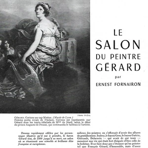 Le salon du peintre Gérard - Presseartikel 1955 - Bild 1 von 4