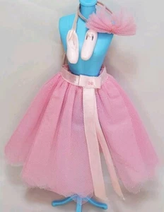 My First Barbie Ballet 1986 Mattel No. 1788 Skirt, Ballet Flats & TLC Head Piece - Picture 1 of 11