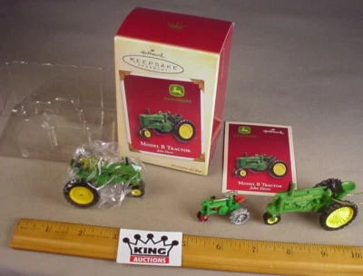 Hallmark John Deere Tractor Adornos de Navidad Sin usar, en caja Publicidad de vacaciones Tractores Foto 1 de 4