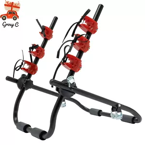 Foldable 3-Bike Carrier Rack Trunk Mount for Car Minivan SUV Hatchback Sedan - Picture 1 of 24