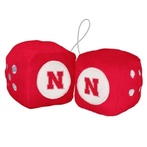 Nebraska Cornhuskers 3" Fuzzy Dice - NCAA - Bild 1 von 1