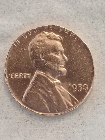 1958 1c lincoln cent -- struck on a centavo Cover