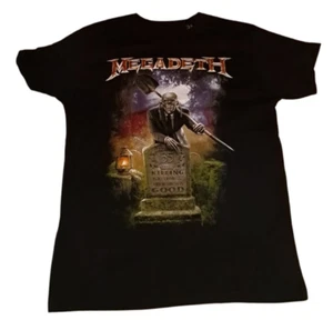 Megadeth 35 years black short sleeved medium band T-Shirt - Picture 1 of 6